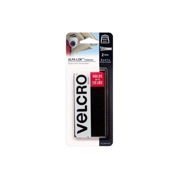 Velcro Brand 2CT BLK Alfa Fasteners VEL-30642-USA - main